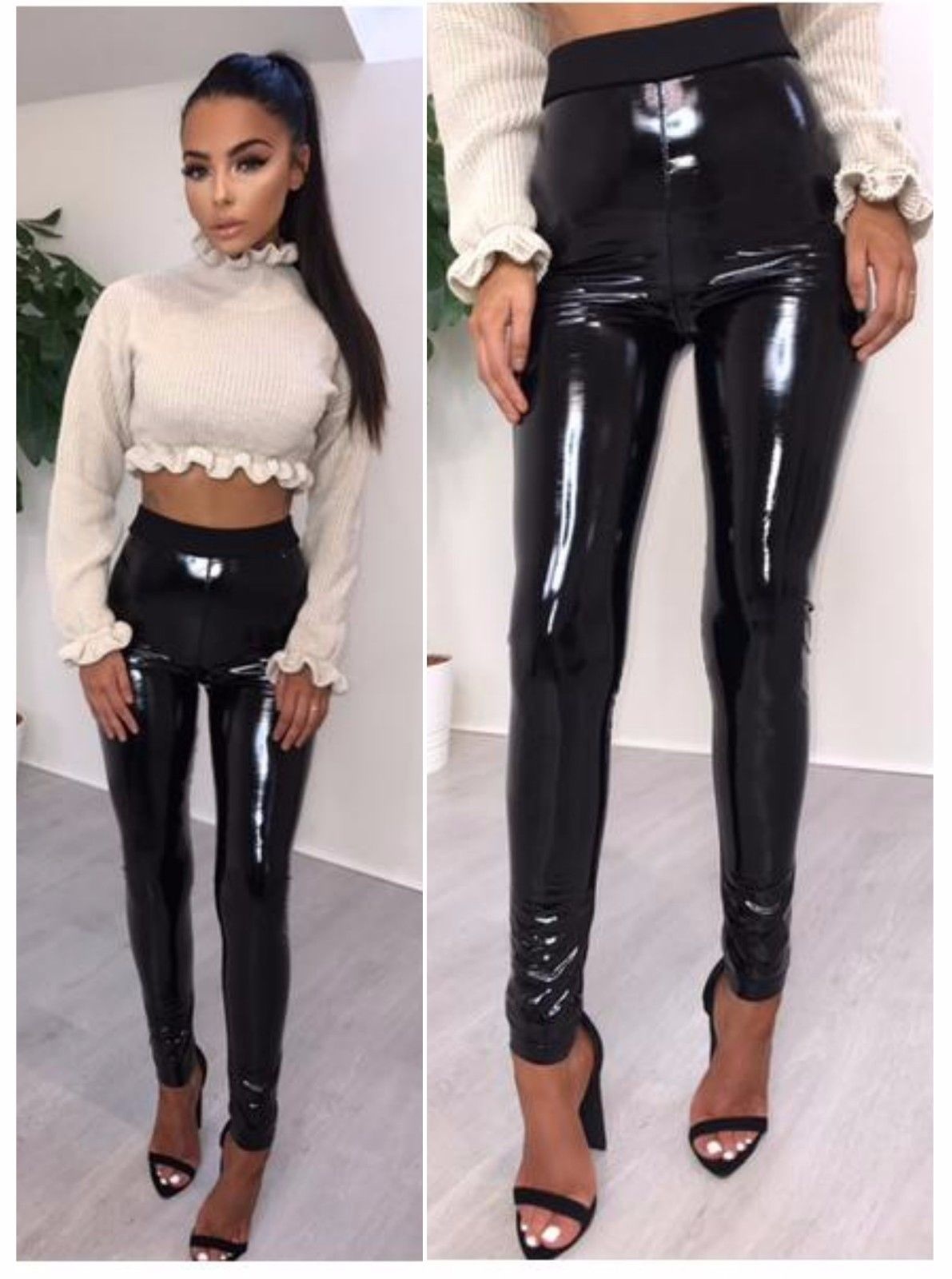 leather pants look