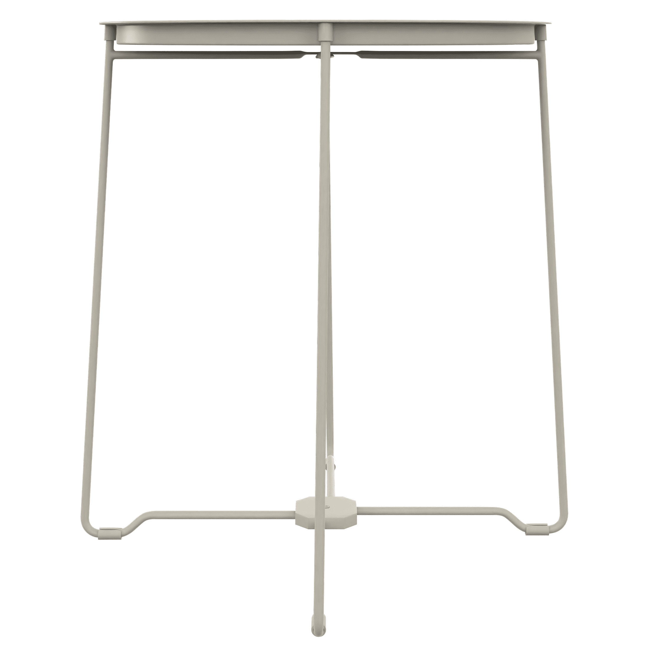 Mainstays Steel Outdoor Tray Top Side Table, White