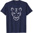 thumbnail image 1 of Cool Cougar Tiger Cheetah Puma Wild Cat Animal Head Face T-Shirt, 1 of 1