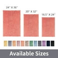thumbnail image 2 of Chenille Bathroom Rug Mat 24"x16.5",Thick Soft Absorbent Bath Rugs,Non-Slip Plush Shaggy Bath Mat for Shower Floor,Machine Washable Rugs for Bathroom Decor,Orange, 2 of 8