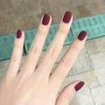 thumbnail image 3 of Nail Nail cuadrado, 15 paquetes 360PCS. Uñas postizas acrílicas cuadradas cortas totalmente cubiertas, uñas navideñas de longitud media con pegamento para uñas, 3 of 7