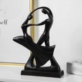 thumbnail image 4 of Figuras de decoración del hogar de arte moderno nórdico Decoración de muebles Accesorios de decoración del hogar Escultura (negro), 4 of 5