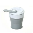thumbnail image 2 of YBM Home Silicone Collapsible Travel Cup with Lid - Unbreakable Silicone Folding Cup Drinkware for Camping and Travel, 12151-1, 2 of 2