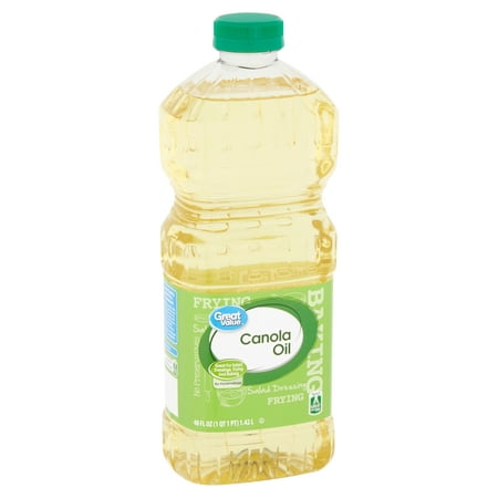 (2 pack) (2 pack) Great Value Canola Oil, 48 fl oz