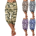 thumbnail image 5 of Qeaghou Camo Capri Pants for Women Summer Lightweight Quick Dry Outdoor Hiking Sweatpants Drawstring High Waisted Cropped Pants S-3xl, 5 of 6