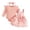 AB76 Pink, variant on Tisuna Kids Girls Fall Outfit Set Cute Long Sleeve Crew Neck Floral Print Romper And Suspender Skirt Headband Outfits Children'S 3 Pieces Everyday Wear Clothing Set Size 9-12 Months