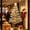 Gold #1, variant on Christmas Window Tree Lights 4.3FT Hanging Decoration with Star Topper, Pearl Chains, Baubles and Suction Cups for Glass, Battery Operated Indoor Holiday Display for Living Room and Storefront