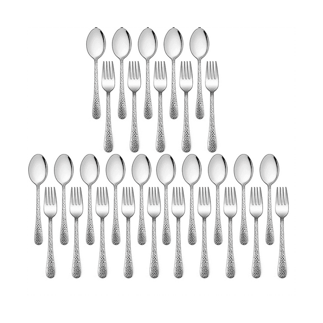 30 Pieces Kids Silverware Set Stainless Steel Toddler Utensils Flatware Set Toddler Silverware Spoons and Forks Set