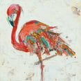 thumbnail image 2 of Day, Kellie 12x12 White Modern Wood Framed Museum Art Print Titled - Flamingo on White, 2 of 4