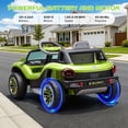 thumbnail image 5 of iRerts 12V Ride on Cars with Remote Control, Licensed Volkswagen Beetle Powered Ride on Toys with Bluetooth, USB Port, Music, Rear Storage, LED Lights, Electric Car for Kids 3-6 Years Old, Green, 5 of 10