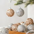 thumbnail image 5 of Christmas Ornaments 16pcs 2.36" Christmas Ball Ornaments Glitter Sequin Foam Ball Shatterproof Christmas Tree Decorations Xmas Hanging Balls Set for Wedding Party Holiday Decorations(A), 5 of 9