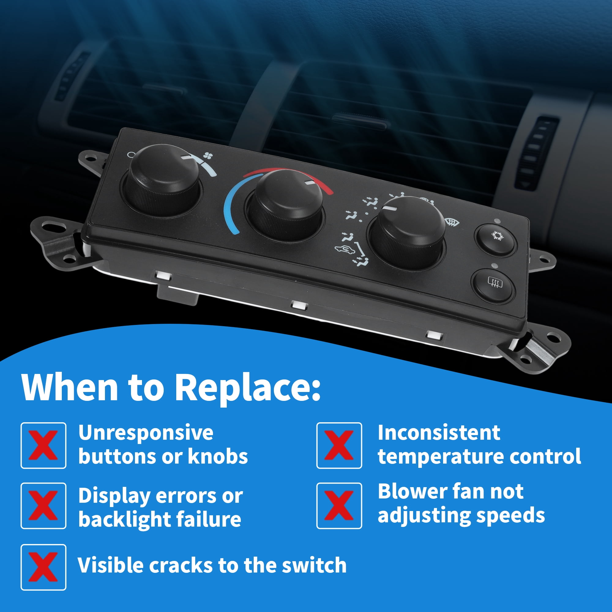 Unique Bargains A/C Climate Control Module for Dodge for Ram 1500-3500 2006-2008