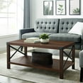 thumbnail image 3 of Walker Edison Table Basse en Métal X Rectangulaire - Disponible en 4 Couleurs, 3 of 11