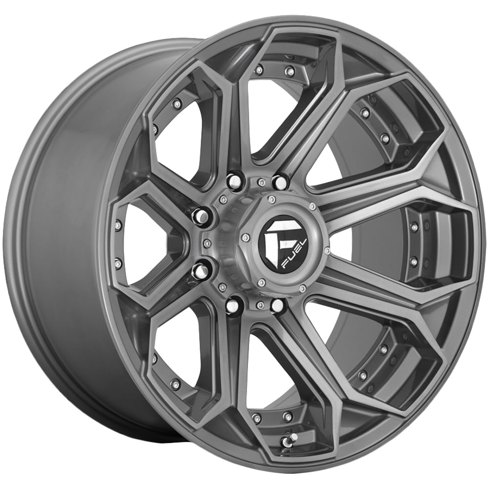 Fuel D705 Siege 22x10 8x180 18mm Gunmetal/Brushed Wheel Rim 22" Inch
