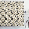 thumbnail image 1 of Ambesonne Geometric Shower Curtain, Vintage Circules, 69"Wx84"L, Multicolor, 1 of 3