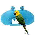 thumbnail image 1 of Bird Bathtub Plastic Bird Bath Accessory Bird Cage Bath with Mirror for Parrots, 1 of 10