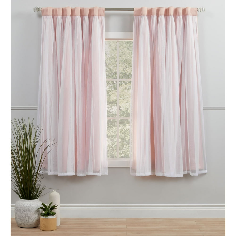 Exclusive Home Curtains Catarina Layered Solid Blackout and Sheer