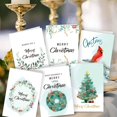 thumbnail image 4 of Tarjetas de Felicitación pequeñas de Feliz Navidad, set de 12 piezas/1set de tarjetas de felicitación de Navidad DIY, tarjeta postal de Año Nuevo, tarjeta de regalo, decoración de fiesta de Navidad, N, 4 of 4