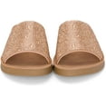 thumbnail image 4 of Chariot & Co - Space: Womens Rhinestone Strap Platform Glitter Sandal Slides (Dark Penny,5.5), 4 of 5