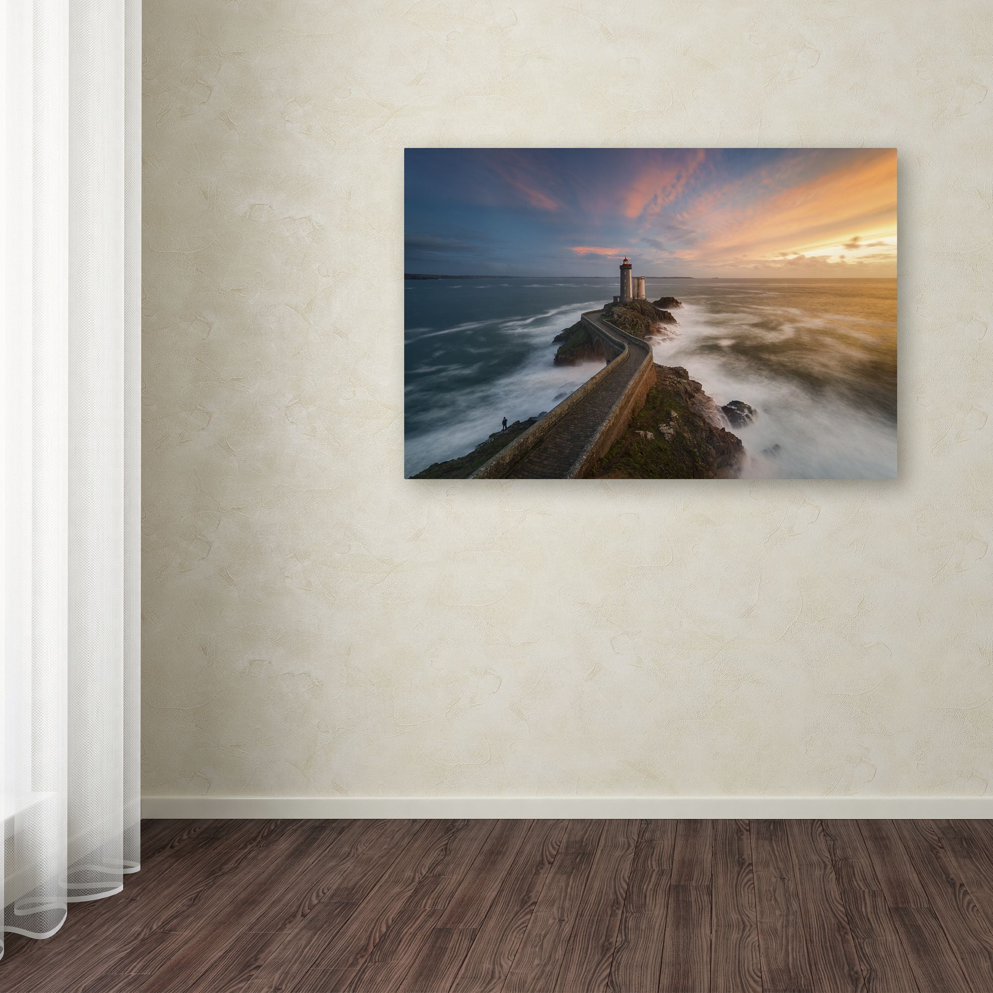 Trademark Fine Art "Last Rays in Brittany" Canvas Art by Mathieu Rivrin