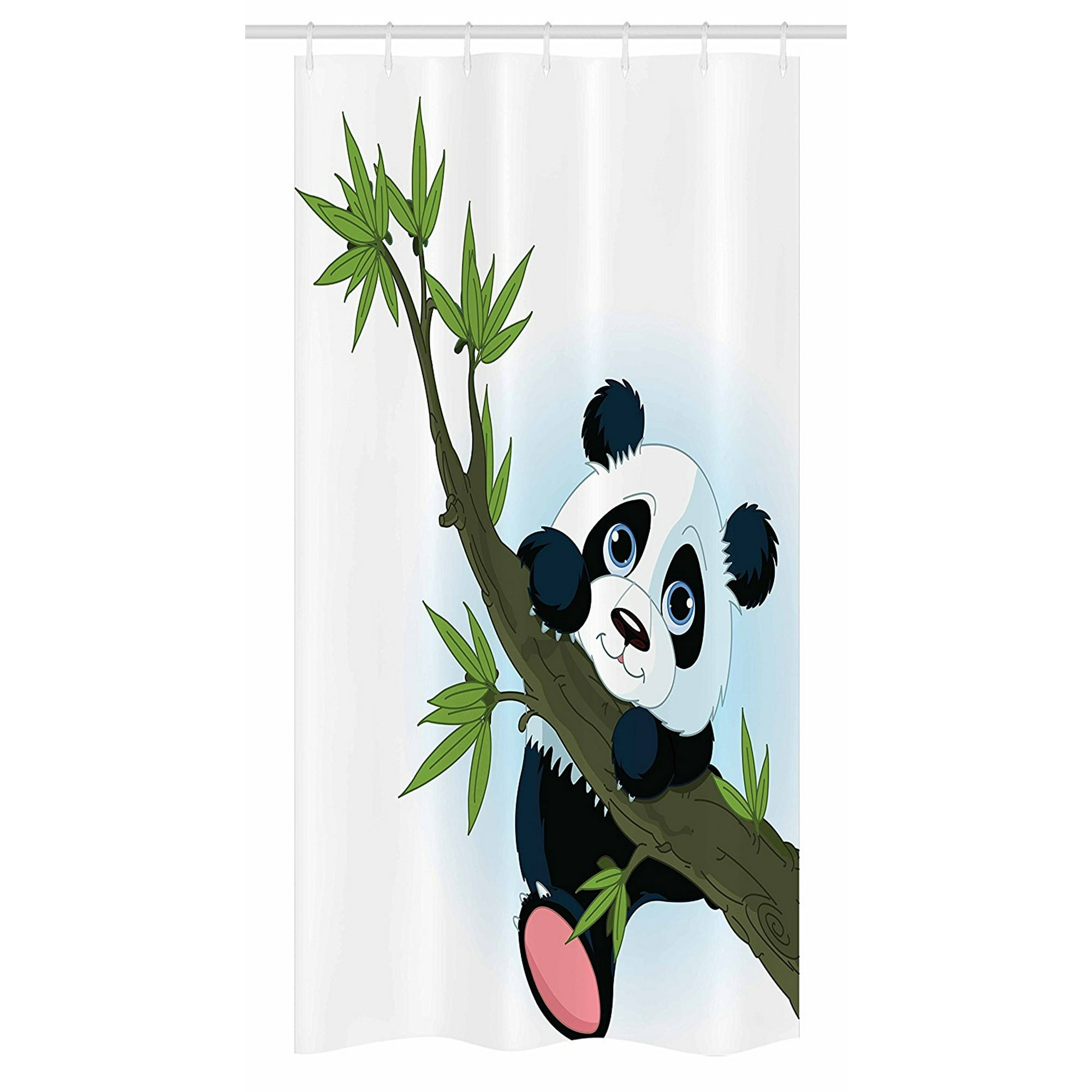 Panda Stall Shower Curtain By Panda Climbing On A Tree