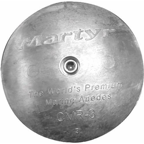 Martyr Rudder/Trim Tab Anode with Stainless Steel Allen Head