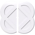 thumbnail image 1 of Ekena Millwork CMP40CE2-01000 40 in. OD x 1 in. ID Square Charlotte Architectural Grade PVC Contemporary Ceiling Medallion - 2 Piece, 1 of 1