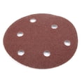 thumbnail image 2 of 100 piezas 125 mm 5 pulgadas 6 agujeros flocado papel de lija pieza cepillada disco de terciopelo trasero (40 #) VoborMX herramienta, 2 of 8