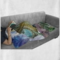 thumbnail image 6 of Colorful Soft Flannel Fleece Throw Blanket, Animals of the World Old Story on Night Sea Mandala Patterns Art Work, Cozy Plush for Indoor and Outdoor Use, 50" x 60", Multicolor, by Ambesonne, 6 of 6