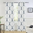 thumbnail image 6 of Coolnut Coolnut Blackout Curtains for Bedroom Doorway Curtains for Window Treatments 84 inches Length Anchor Seamless Pattern Vertical Blinds Door Curtains for Bedroom, 1 Panel, 6 of 7