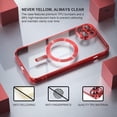 thumbnail image 3 of 2-in-1 Entronix Bundle for iPhone 14 Plus, Magnetic Clear Case 1 Screen Protector, Red, 3 of 6