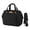 Black, variant on DEFAHN Small Diaper Bag Backpack,Baby Diaper Bag with 9 Pockets, 2 Insulated Pockets,Stroller Clip,Lightweight Convertible Tote Bag for Women Apricot