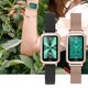 thumbnail image 2 of Reloj de dama Banda deportiva inteligente Rastreador de ejercicios Reloj inteligente Monitor de ritm Abanopi Dorado/Cuero, 2 of 7