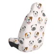 thumbnail image 3 of JUNZAN Bulldog Face Pattern Seat Covers,Universal Fit Sedans,Cars,Vans,SUV,Truck, 3 of 6