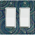 thumbnail image 1 of Metal Light Switch Plate Cover Colorful Safari African Tribal Art Pattern SFR022, 1 of 13