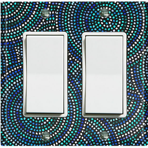 Metal Light Switch Plate Cover Colorful Safari African Tribal Art Pattern SFR022