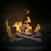 Ceramic Fireproof Pumpkin, Fire Pit & Fireplace Decor, 1 Pack