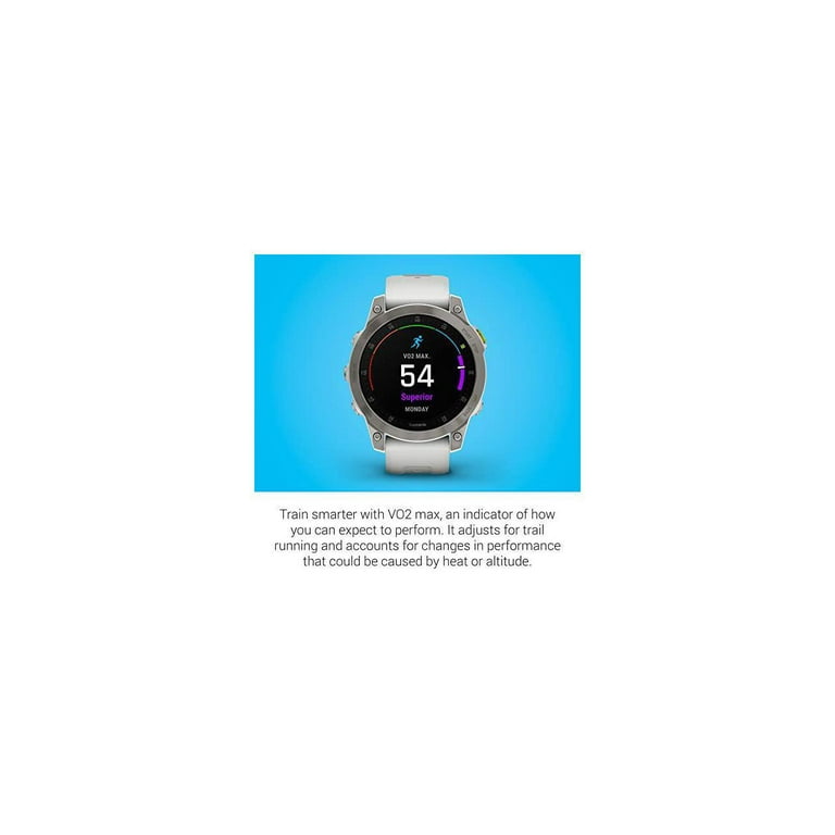 Garmin Epix Gen 2 Sapphire 47mm GPS Smartwatch, White Titanium