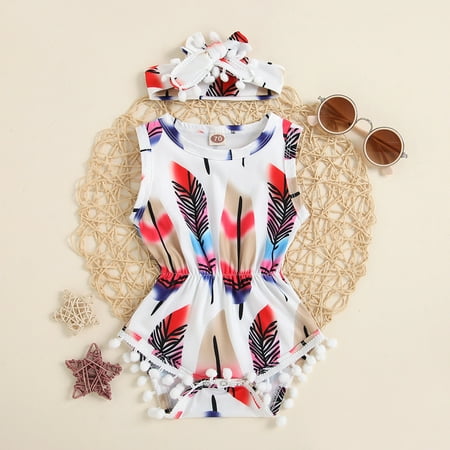 

Sets2156 Girls Bodysuit Romper+Headband Baby Girls Romper&Jumpsuit