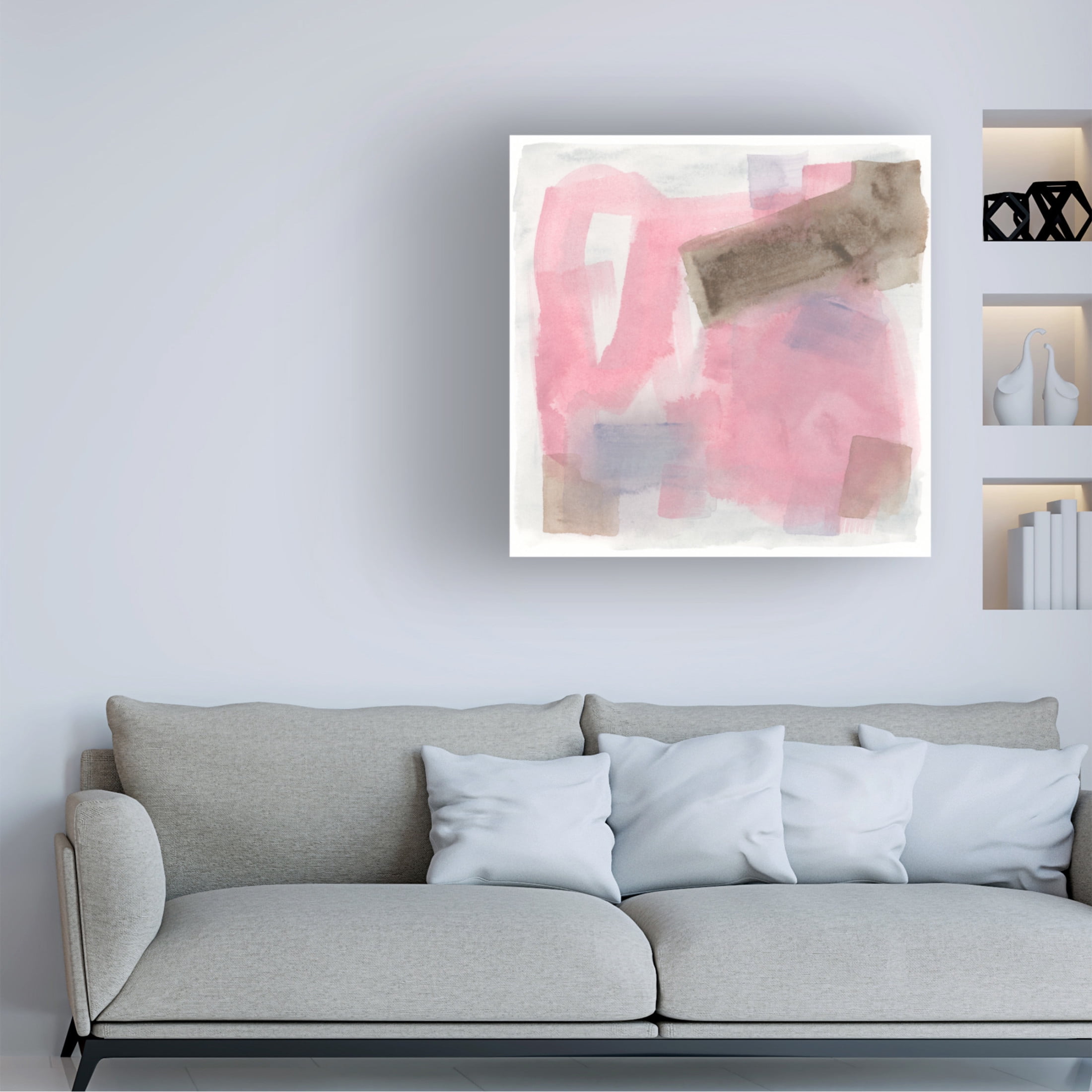 Trademark Fine Art June Erica Vess  Luz Rosa I Canvas Wall Art