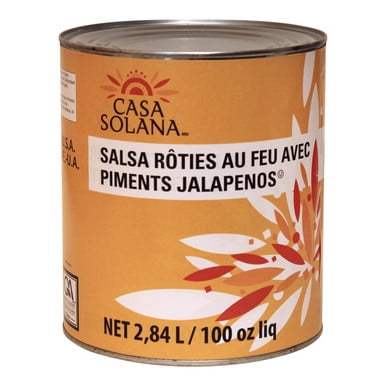 Casa Solana Salsa Tomato Jalapeno Fire Roasted 2.84LT/100oz