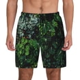 thumbnail image 2 of Picia Lush Foliage Green Plant pattern Mens Swim Trunks with Compression Liner Stretch Beach Shorts Quick Dry with Zipper Pockets No-Chafing Board Shorts-XX-Large, 2 of 9