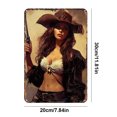 thumbnail image 4 of Placa Metal Vintage para Niña Pintura Hierro Rectangular Pared Y Bar 20x30cm, 4 of 9