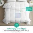 thumbnail image 3 of DWR King Size Down Alternative Comforter Lyocell Mixed Microfiber Duvet Insert Ultra-Soft Plush 250GSM Quilted All-Season Bed Comforter Insert with Tabs (106"x90", White), 3 of 9