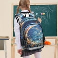 thumbnail image 7 of FORMRS School Backpack 17" Student Travel Bag with Laptop Compartment, Crystal Moon, 7 of 7