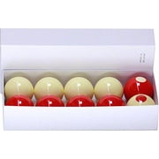 Aramith 2-1/8" Regulation Size Bumper Pool Balls, Standard 10 Billiard Ball Set