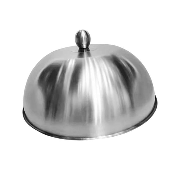 Stainless Steel Burger Cover Grill Accessory Heat Resistant Handle for Even Cooking and Cheese Melting
