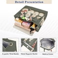 thumbnail image 3 of FORMRS Womens Corduroy Tote Bag Crossbody Shoulder Handbag with Pocket, Gray Snowmen, 3 of 7