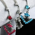 thumbnail image 3 of HLONK Fashion Rhinestone Navel Ring Belly Button Bar Waist Chain  Body Piercing Jewelry, 3 of 8