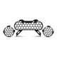 thumbnail image 1 of Motorcycle LED Auxiliary Light Cover Lamp Protection Turn Signal Taillight Guard Grille for CL500 2, 1 of 5